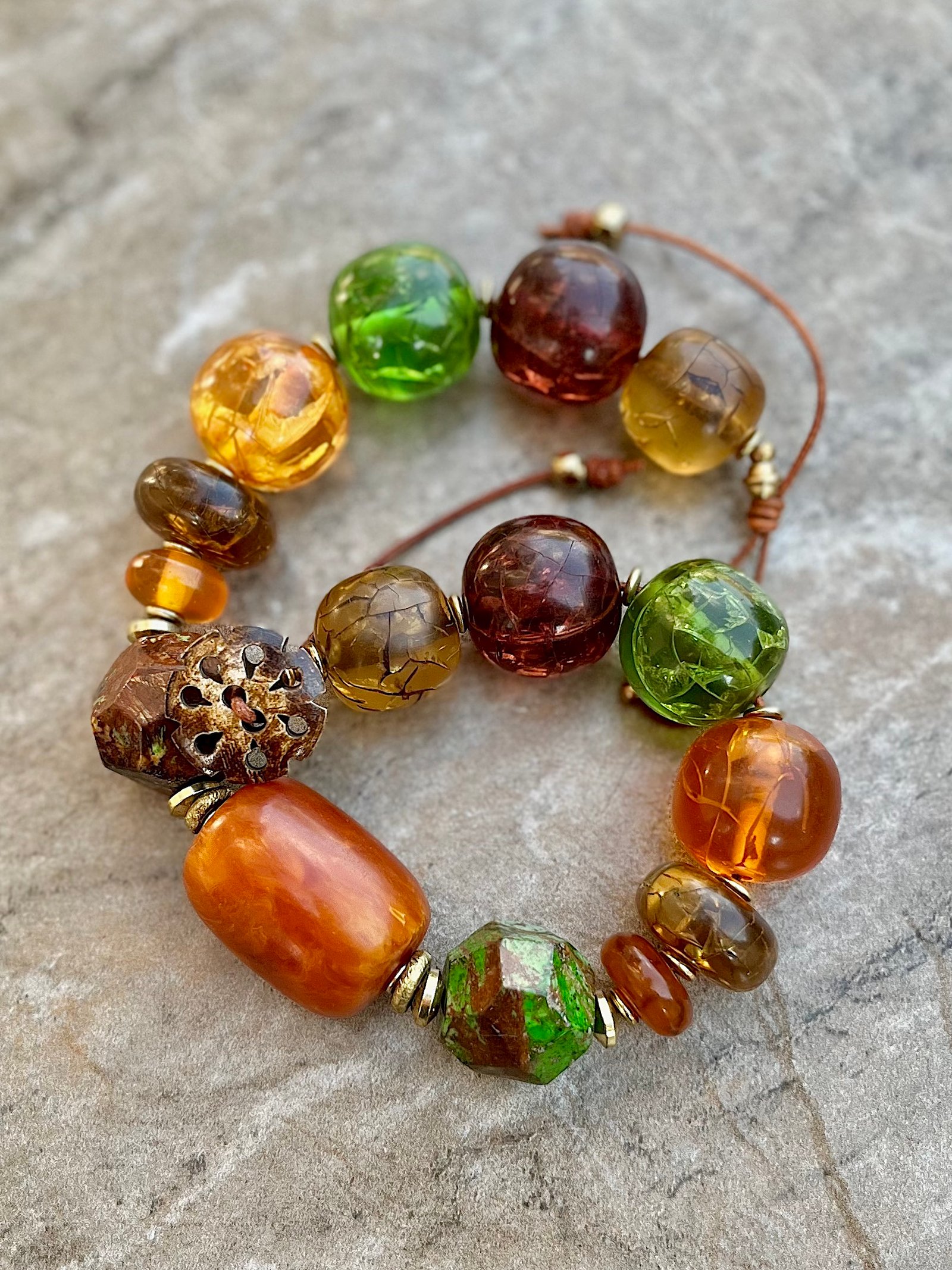 Fall Inspired Colorful Choker Necklace - Image 8