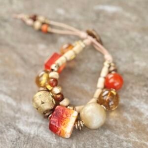 Vintage Resin Multi Beaded Bracelet