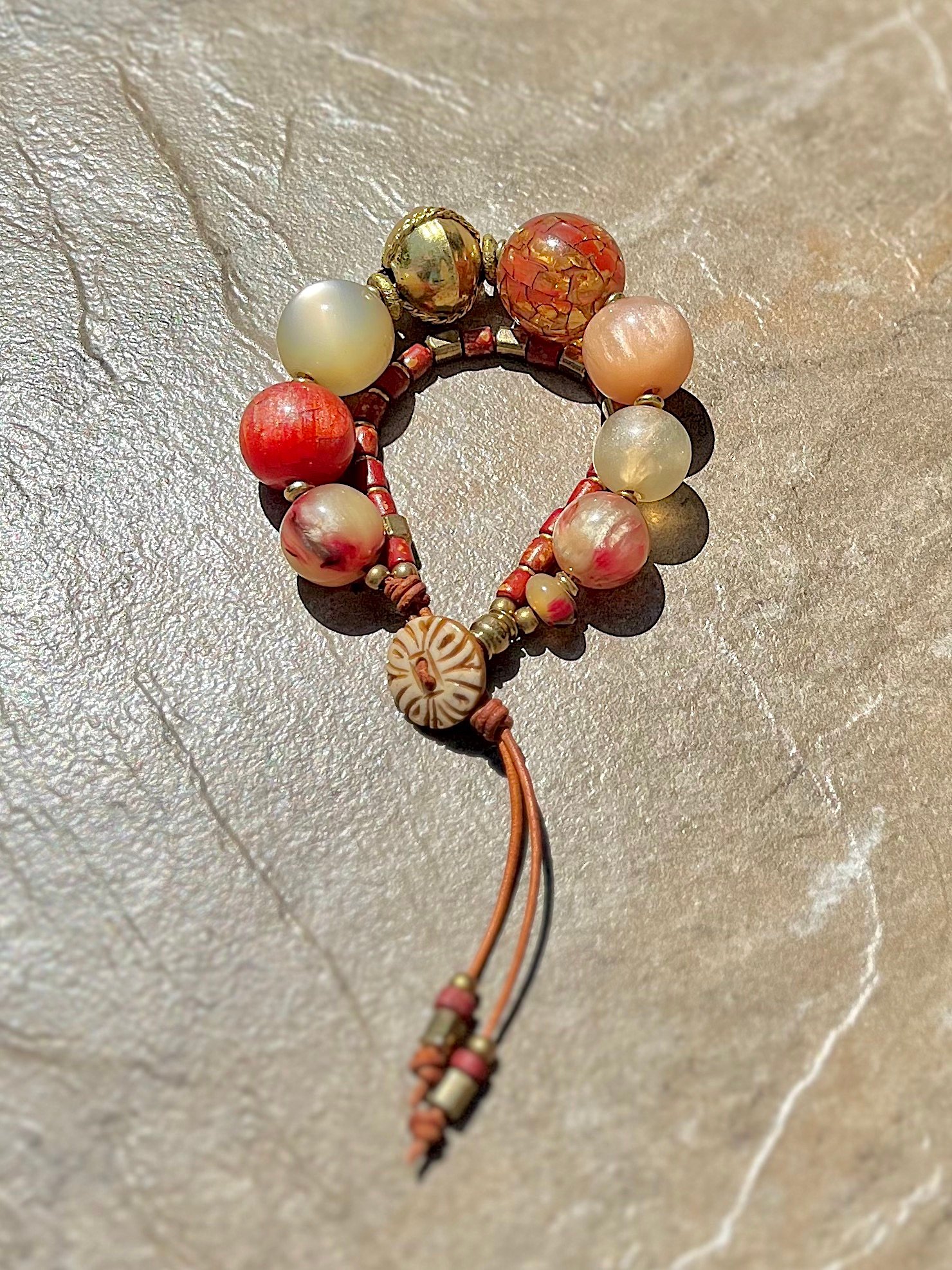 Vintage Resin Boho Bracelet