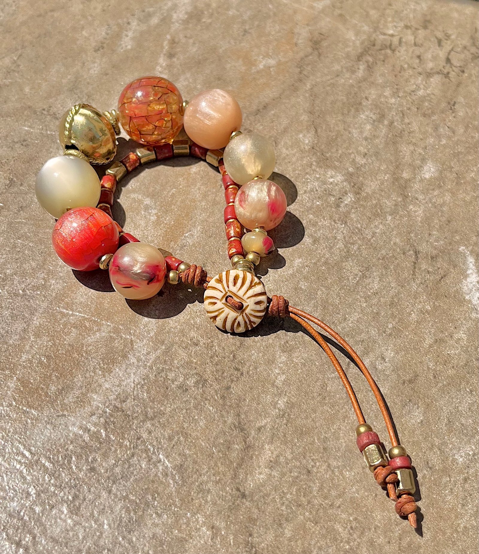 Vintage Resin Boho Bracelet - Image 6