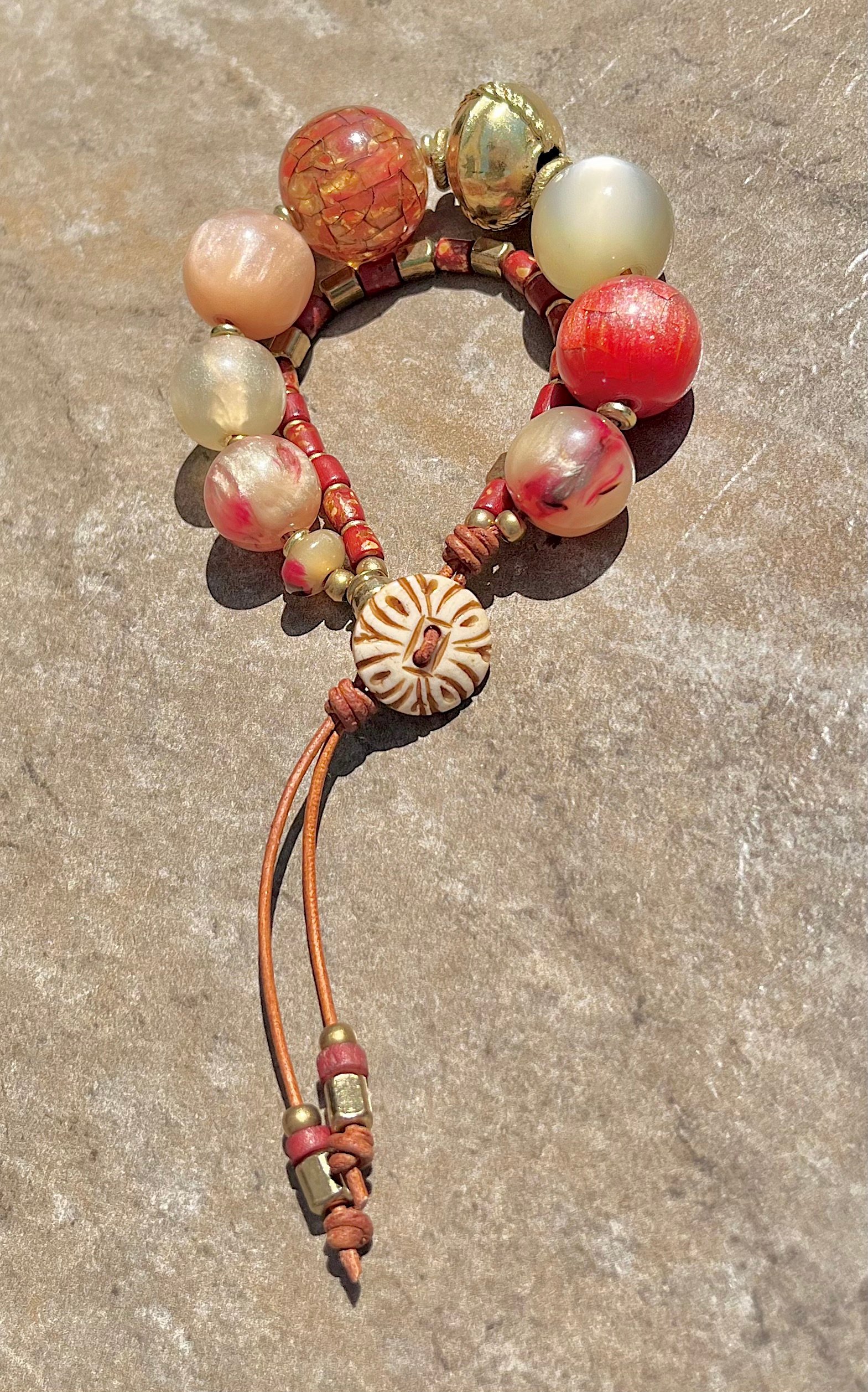 Vintage Resin Boho Bracelet - Image 9