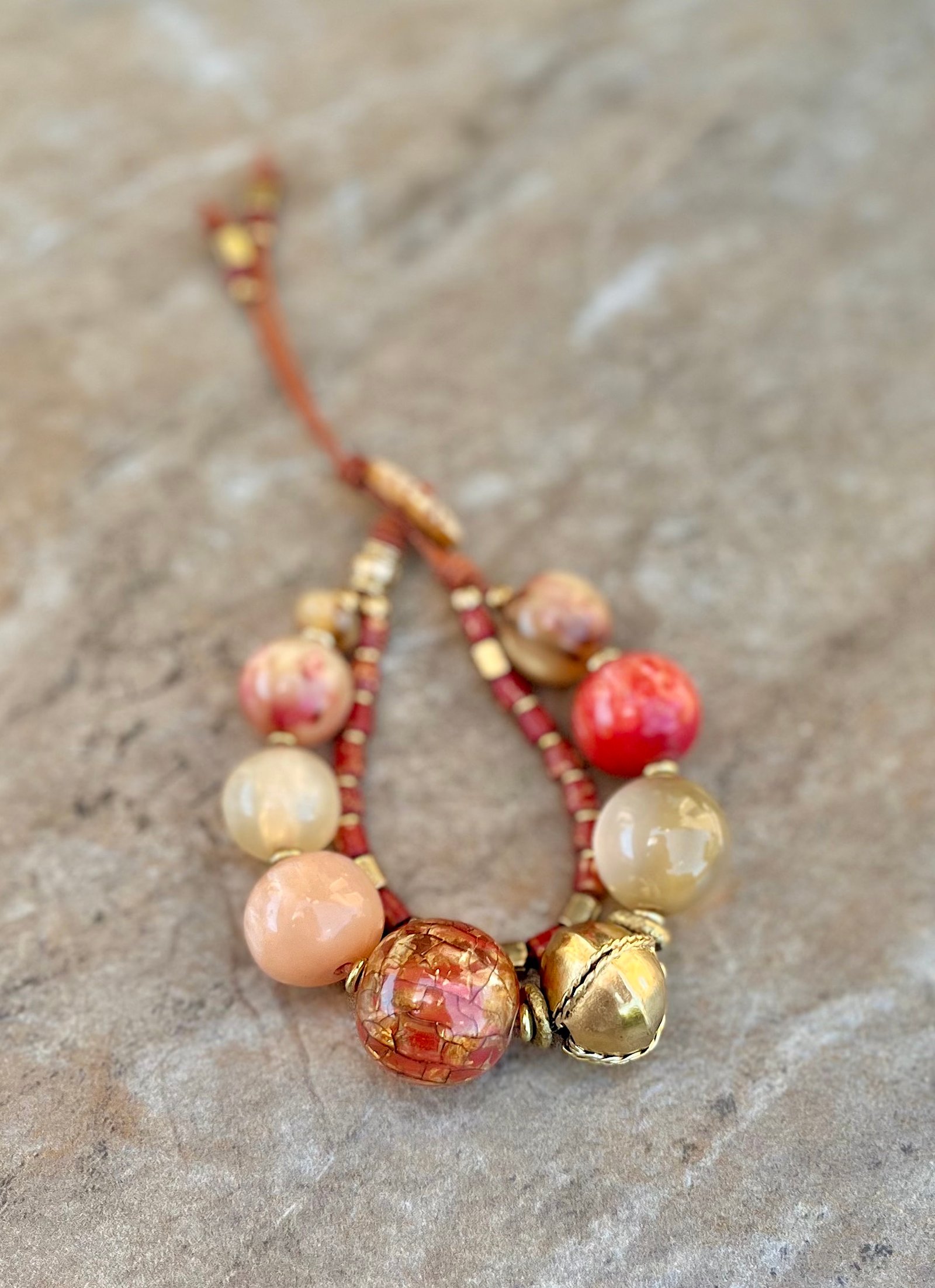 Vintage Resin Boho Bracelet