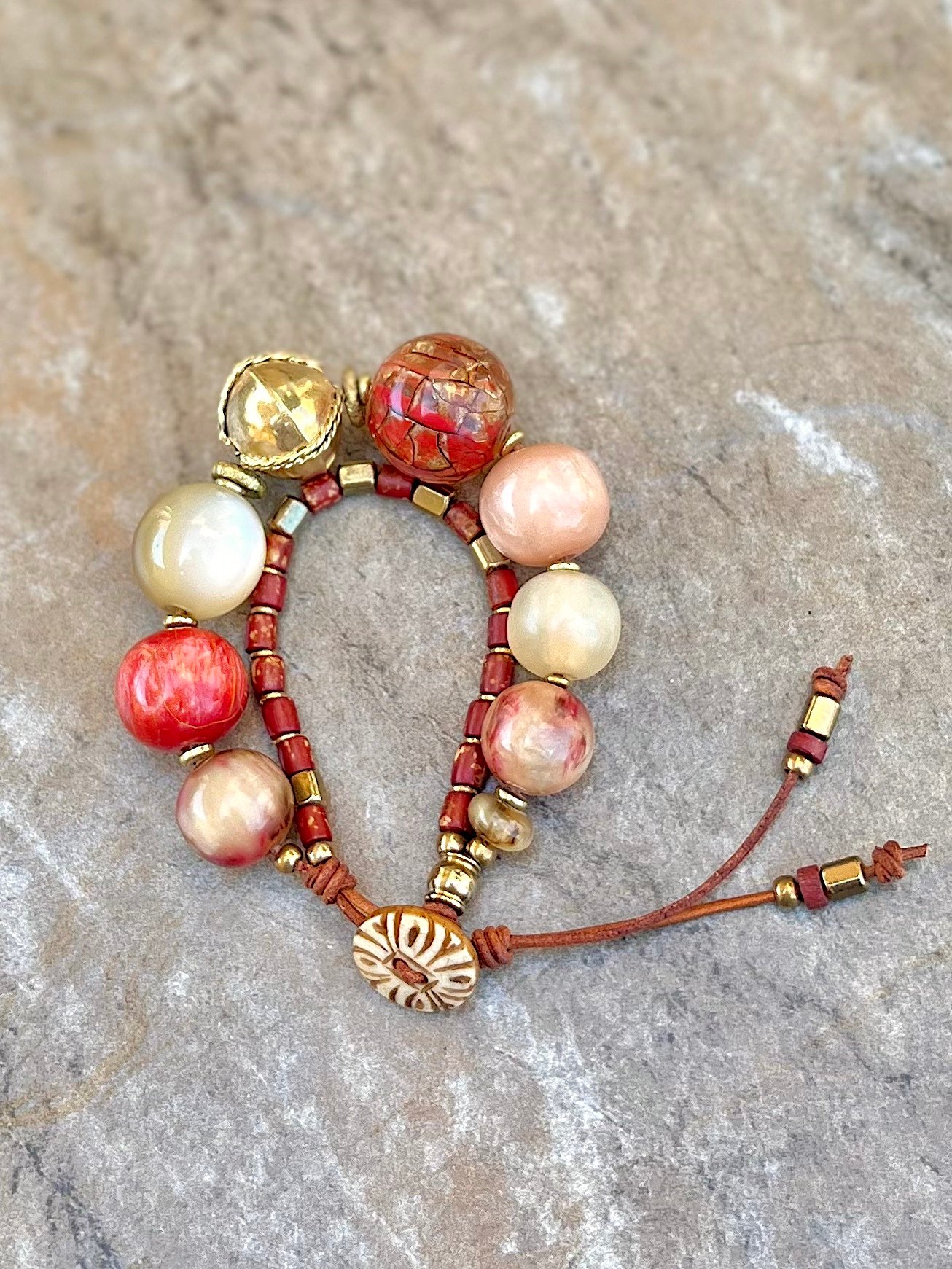 Vintage Resin Boho Bracelet - Image 10
