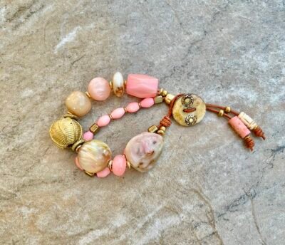 Pink Mocha Boho Bracelet - Image 3