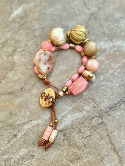 Pink Mocha Boho Bracelet - Image 7