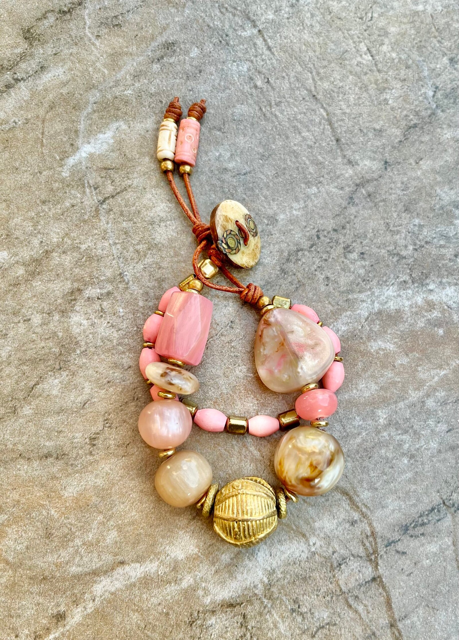 Pink Mocha Boho Bracelet - Image 8