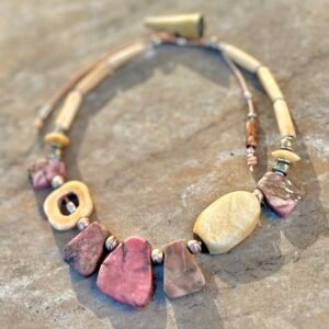 Pink Rhodonite Necklace