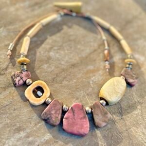 Pink Rhodonite Necklace