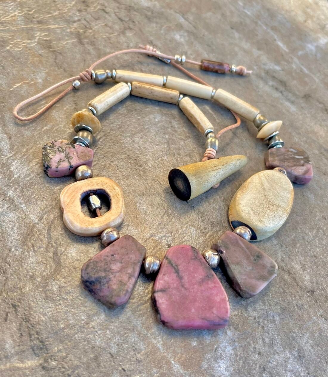 Pink Rhodonite Necklace - Image 8