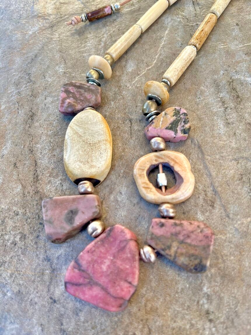 Pink Rhodonite Necklace - Image 2