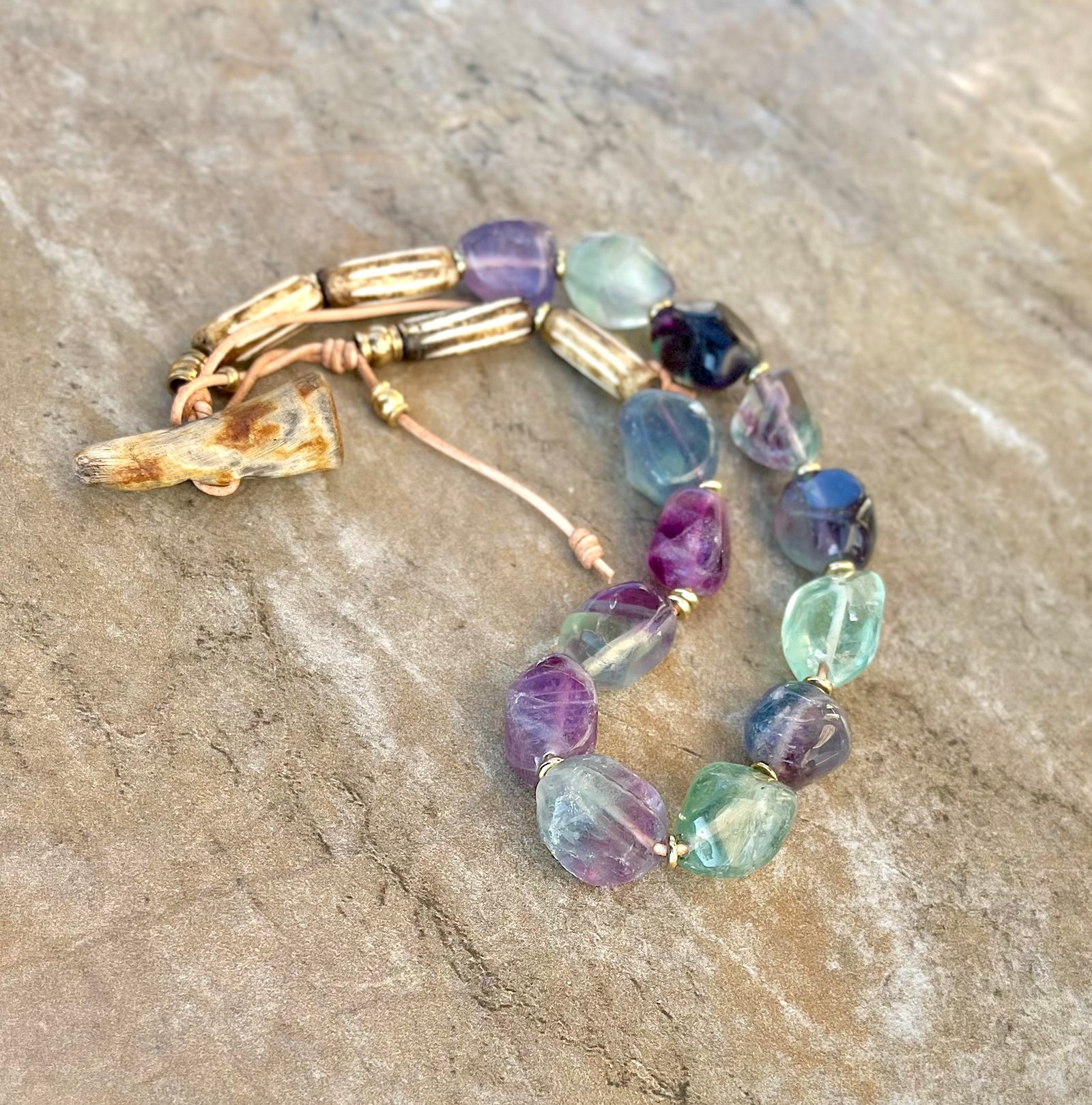 Colorful Fluorite Necklace - Image 3