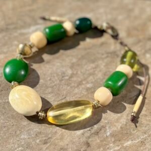 Art Deco Vintage Resin Necklace