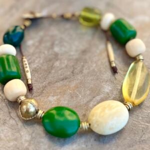 Art Deco Vintage Resin Necklace